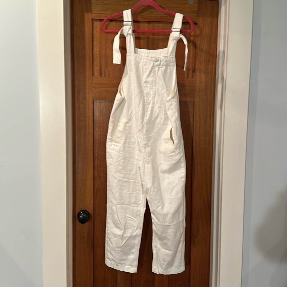 Baggy style canvas overalls